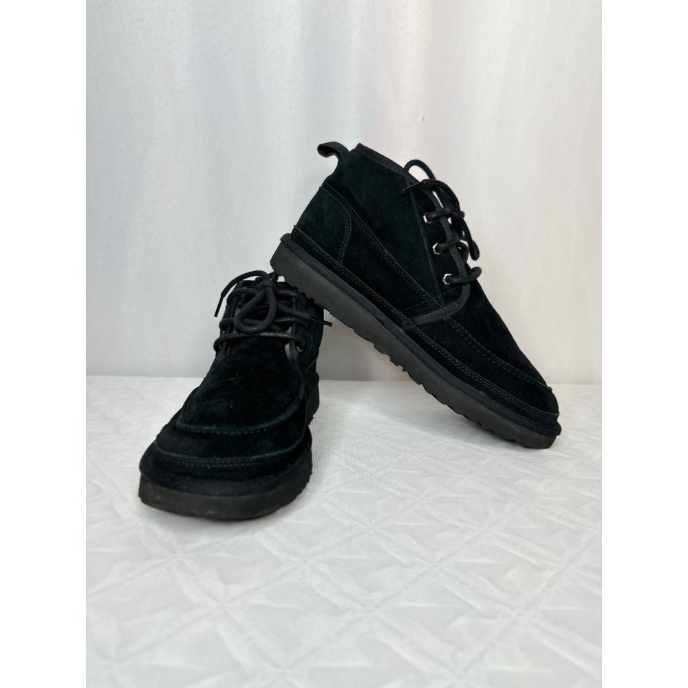 UGG Men's Black Neural Moc Chukka Boot Size 10 Casual Winter Cozy Streetwear